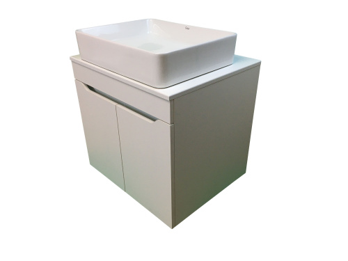 Тумба с раковиной Sintesi STL.W7019_SIN-LVB-APP-407 60х55х50 подвесная цвет белый - фото 2