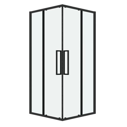 Душевой уголок Grossman Cosmo 300.K33.02.1010.21.00 100х100 стекло прозрачное профиль черный матовый без поддона