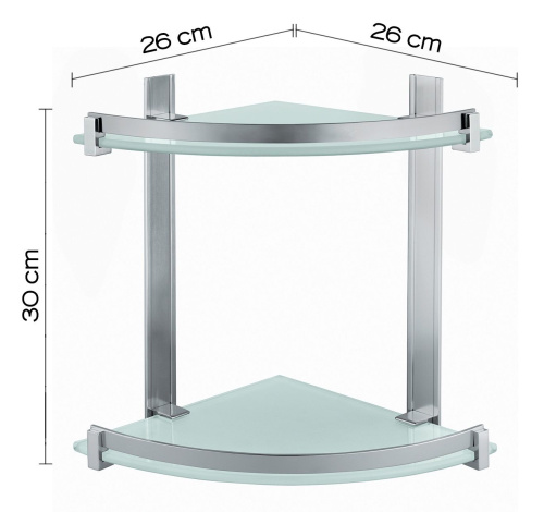 Полка в ванную комнату Gedy CD81(38) - фото 3
