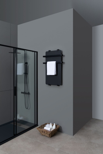 Полотенцесушитель Allen Brau Infinity 00325636 44х80 электрический черный - фото 3