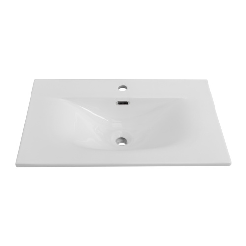 Раковина керамическая Cezares MOLVENO CZR-8099-70 71х46 подвесная цвет белый глянцевый 1 отверстие под смеситель - фото 2