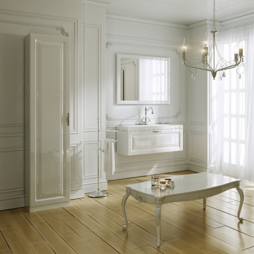 Зеркало в ванную Aqwella Y Emp.02.10/W 100х80 цвет белый - фото 3