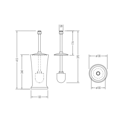 Ершик Devon Devon First Class DD33120CR - фото 2