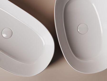 Раковина из сантехнического фарфора Ceramica Nova ELEMENT CN5022 70х40 накладная цвет белый без отверстий под смеситель