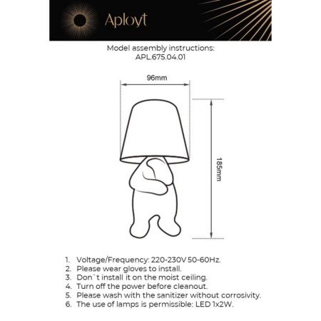Настольная лампа Aployt Noell (Ноелл) APL.675.04.01