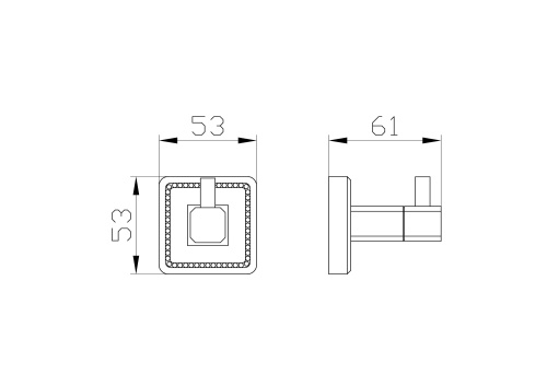 Крючок Wonzon & Woghand Roma WW-7215 - фото 3