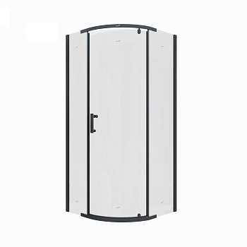 Душевой уголок Cerutti SPA KORRA Z90B 90х90 стекло прозрачное профиль черный без поддона
