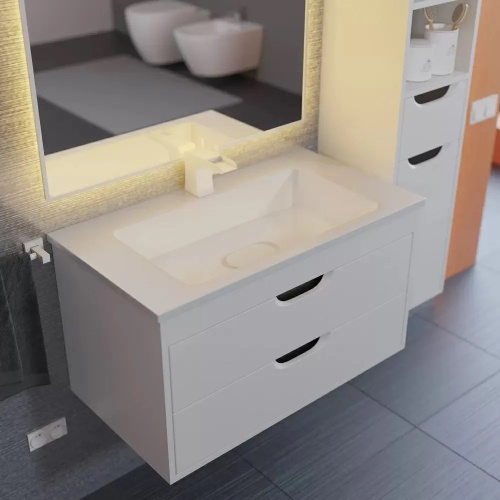 Тумба с раковиной Uperwood UPD Modul 393020560 77х45х57 цвет белый матовый - фото 3