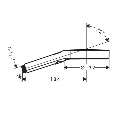 Душевая лейка Hansgrohe Rainfinity 26864140 круглая - фото 2