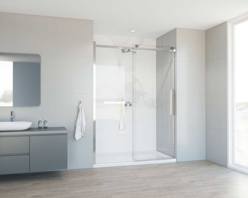 Душевая дверь Vincea Como Soft VDS-1CS150CL 150х195 стекло прозрачное профиль хром глянцевый - фото 2