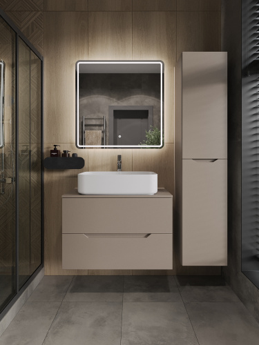 Тумба с раковиной Orange Line Li-80TuLMDF+B07-600W 81х46х69 - фото 5