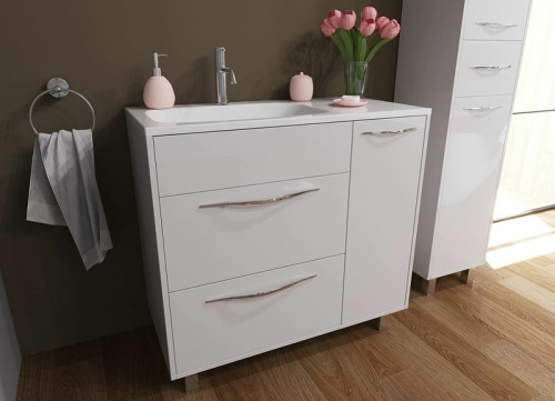 Тумба с раковиной Эстет Barcelona ФР-00003597 90х45х86 напольная цвет белый - фото 2