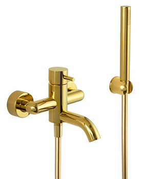 Смеситель для ванны Daniel Tokyo TX610-DO настенный золото