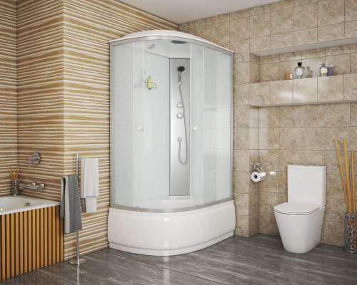 Душевая кабина Niagara Eco E120/80/40R/MT 120х80 асимметричная с крышей ориентация правая - фото 3