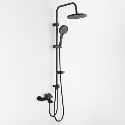 Душевая стойка Bond Cube B03-9588 настенная цвет черный матовый