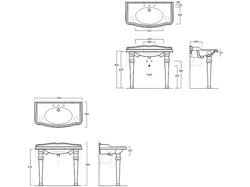 Раковина из санфаянса Simas AR 874 bia 1 hole 105х56 подвесная цвет белый - фото 2