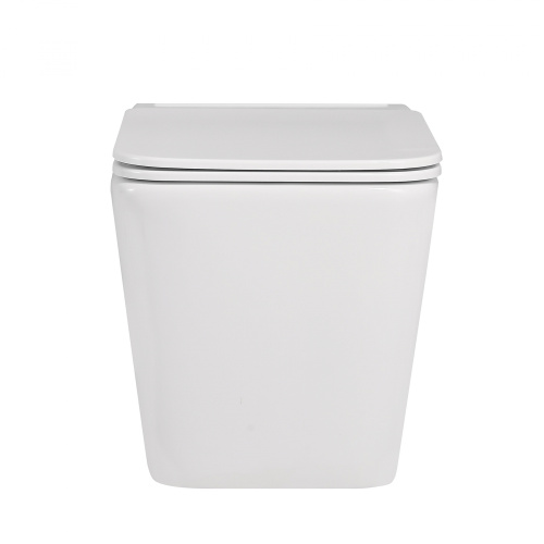 Унитаз подвесной Abber Rechteck AC1202P белый с сиденьем микролифт импульсный смыв - фото 3