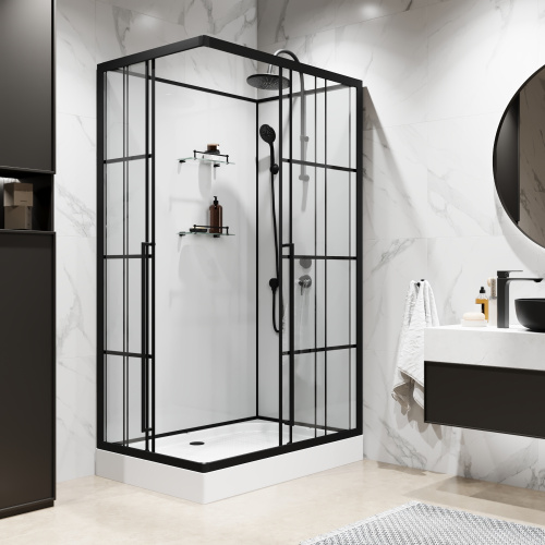 Душевая кабина Niagara Standart ST120/80/15QR/KL/BKT 120х80 прямоугольная без крыши ориентация правая - фото 4