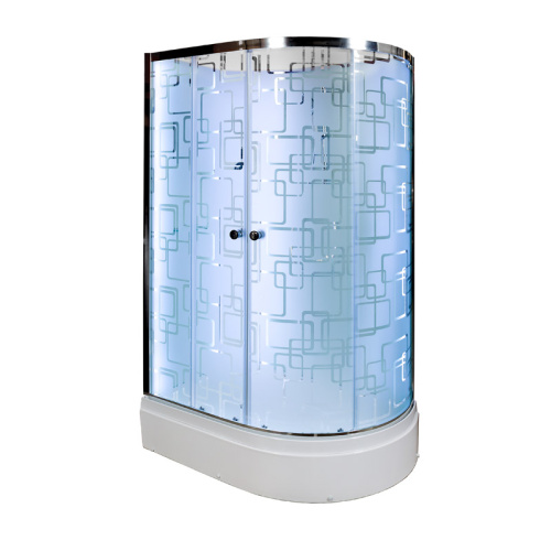 Душевая кабина AvaCan EM3012LNLED+GM 120х90 асимметричная без крыши ориентация левая - фото 2