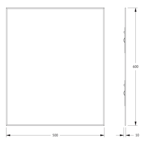 Зеркало в ванную Evoform Standard BY 0209 50х60 цвет хром - фото 2