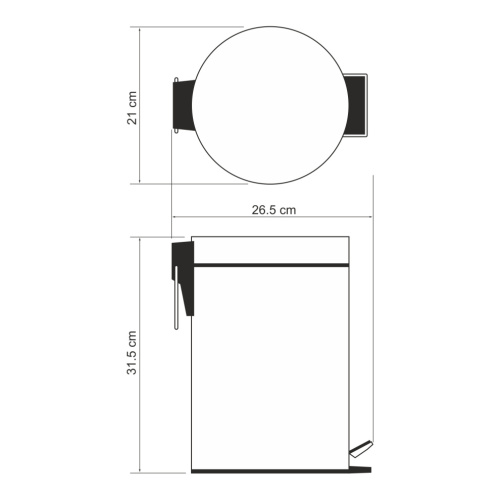 Ведро мусорное WasserKRAFT 665 - фото 5