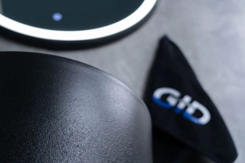 Раковина керамическая Gid Autonomo 81110 40х40 напольная цвет черный без отверстий под смеситель - фото 4