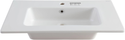 Раковина керамическая Allen Brau Fantasy 4.11012.20 82х47 полувстраиваемая цвет белый 1 отверстие под смеситель - фото 2