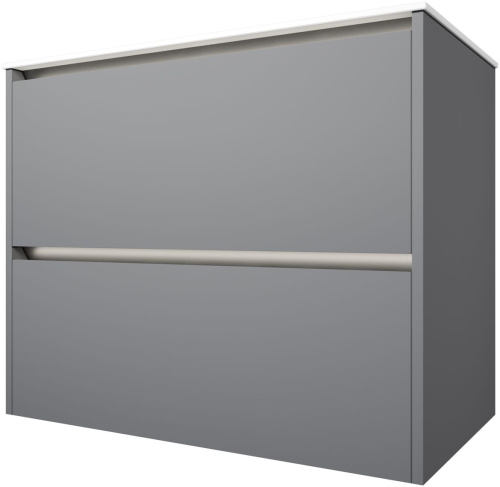 Тумба под раковину Allen Brau Activity 1.34012.PGM 80х46х65 подвесная цвет зеленый/платина - фото 2