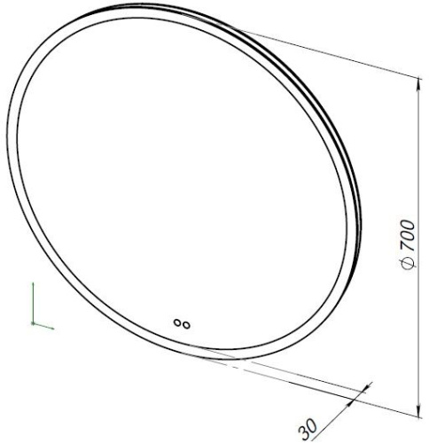 Зеркало в ванную Aquanet Арт 00336633 70х70 - фото 4
