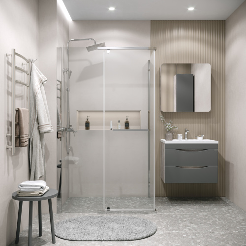 Душевой уголок Grossman Pragma 120.K33.03.1290.10.00 120х90 стекло прозрачное профиль хром глянцевый без поддона - фото 3