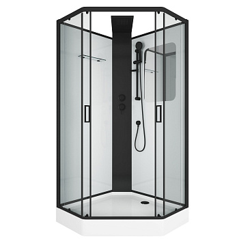 Душевая кабина Grossman Elegans GR250D 100х100 трапеция без крыши ориентация универсальная