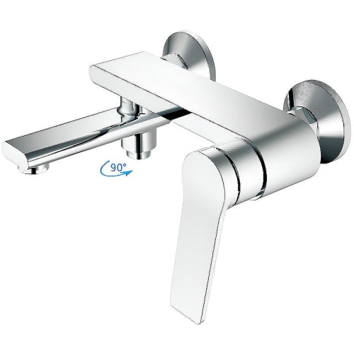 Cмеситель для ванны и душа Haiba HB60572 настенный хром - фото 2