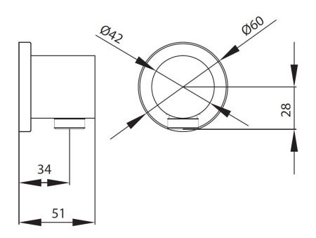 Шланговое подключение Creavit A01S