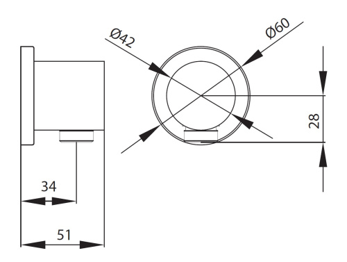 Шланговое подключение Creavit A01S - фото 2