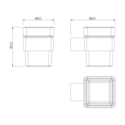 Стакан для зубных щеток LeMark Smooth line 9736015 - фото 4