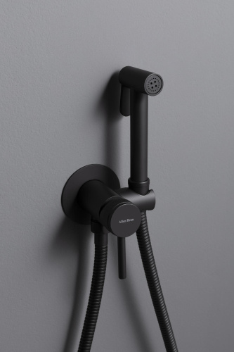 Гигиенический душ со смесителем Allen Brau Priority 5.31A29-31 встраиваемый в стену черный - фото 4