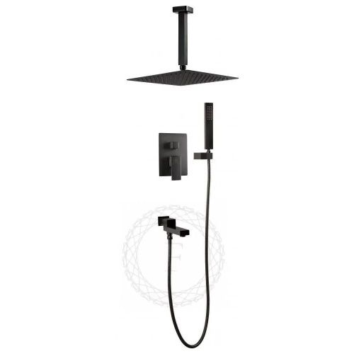 Душевая система Filarete FL1042BG встраиваемая в стену цвет графит - фото 2