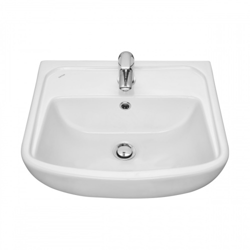 Раковина из сантехнического фарфора Santek Лонги 1WH501754 42х50 подвесная цвет белый 1 отверстие под смеситель - фото 2