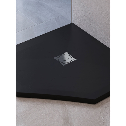 Душевой поддон RGW Stone Tray 16155099-02 90х90 искусственный камень серый без ножек - фото 4