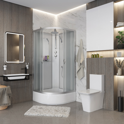 Душевая кабина Niagara Classic 33021424BKT 100х100 четверть круга без крыши ориентация универсальная - фото 3