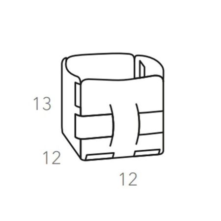 Корзина для белья ADJ Mini Bottega 1013.01.TS30