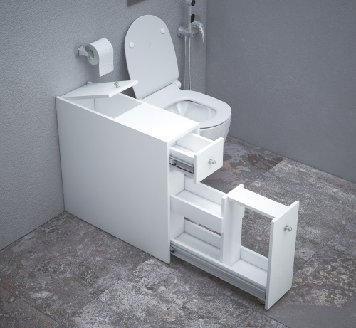 Комод Corozo Энри SD-00000608 23х66х70 напольный цвет белый - фото 4