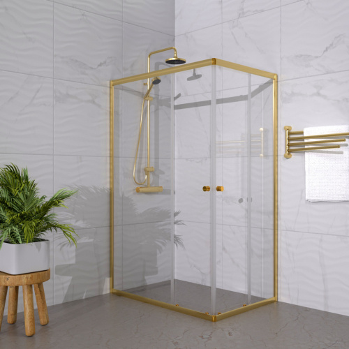 Душевой уголок Тритон Вента-Голд Щ0000073920 120х80 стекло прозрачное профиль хром без поддона - фото 4