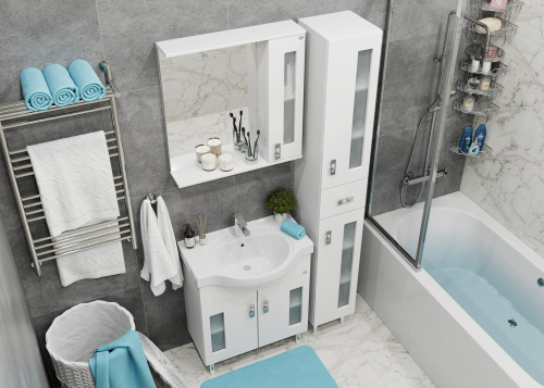 Тумба под раковину Onika Кристалл 107024 66х32х68 напольная - фото 2