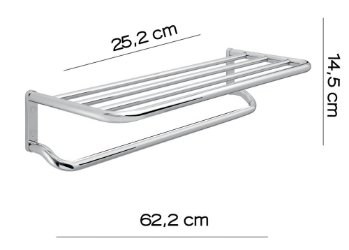 Полка в ванную комнату Gedy Canarie A235(13) - фото 2