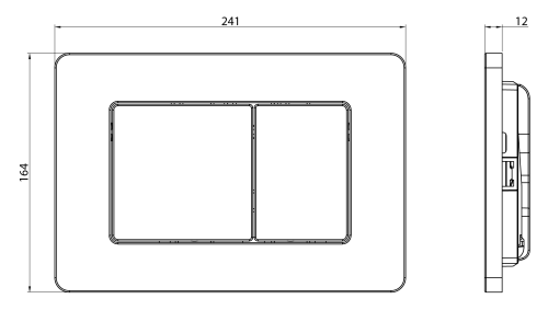 Клавиша смыва механическая CHARUS Robusto FP.310.MB.05 цвет черный матовый - фото 2