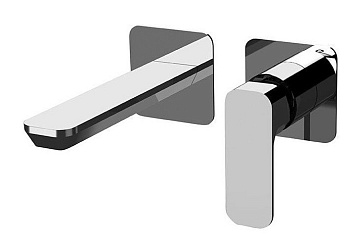 Смеситель Daniel Tiara TA632P-15 встраиваемый в стену черный матовый