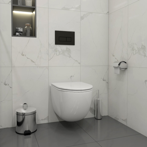 Клавиша смыва механическая Teymi Helmi T70203BM цвет черный - фото 2