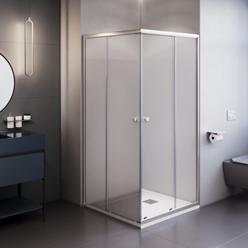 Душевой уголок RGW Dolphin 28912699-11 90х90 стекло прозрачное профиль хром глянцевый без поддона - фото 3