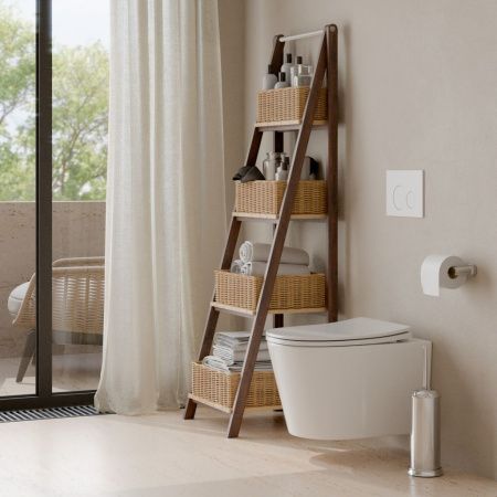 Комплект унитаз с инталляцией и клавишей смыва Iberica Blanca BURGOS ALTO IB.001M.BRA.234.811